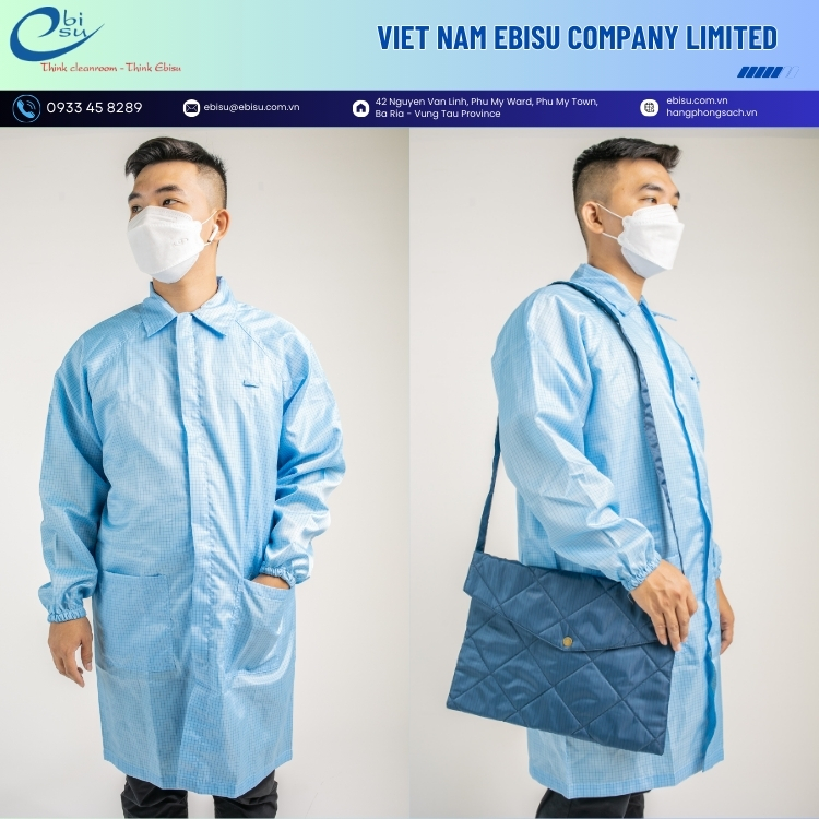 Áo Blouse Vải Phòng Sạch - Ảnh 3