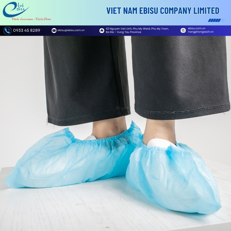 Bao Bọc Giày Phòng Sạch Vải Không Dệt