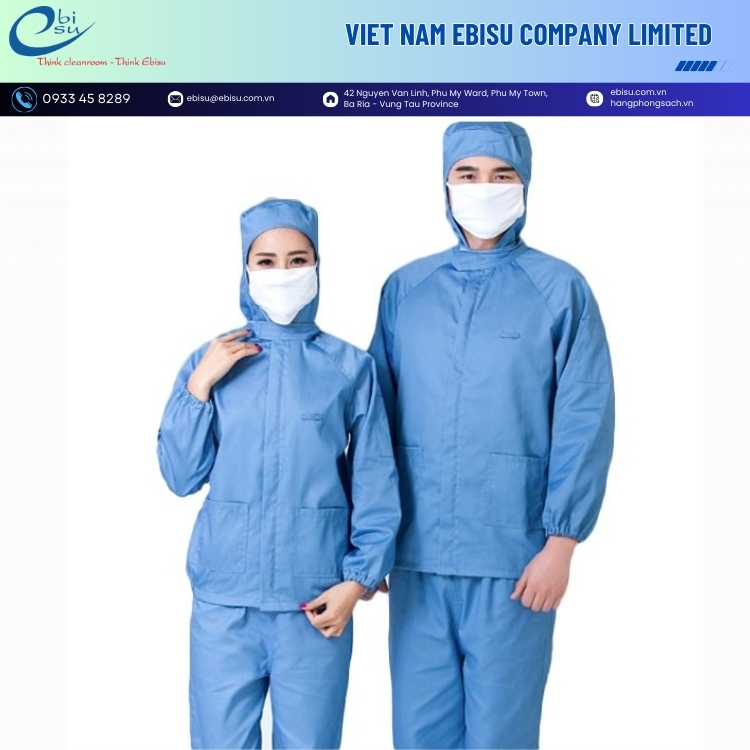 Bộ Quần Áo Rời Phòng Sạch ESD