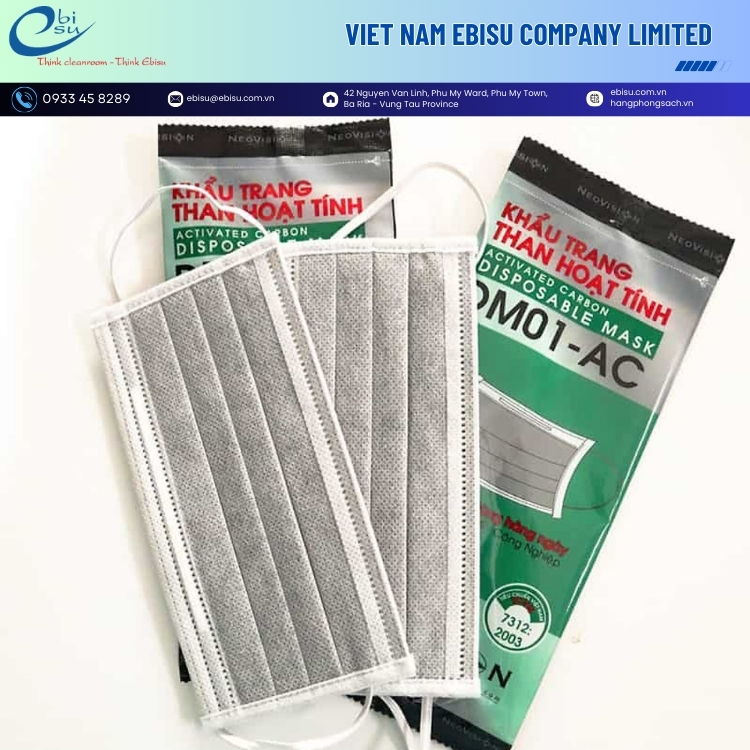 Khẩu Trang Y Tế Than Hoạt Tính DM01-AC - Ảnh 2