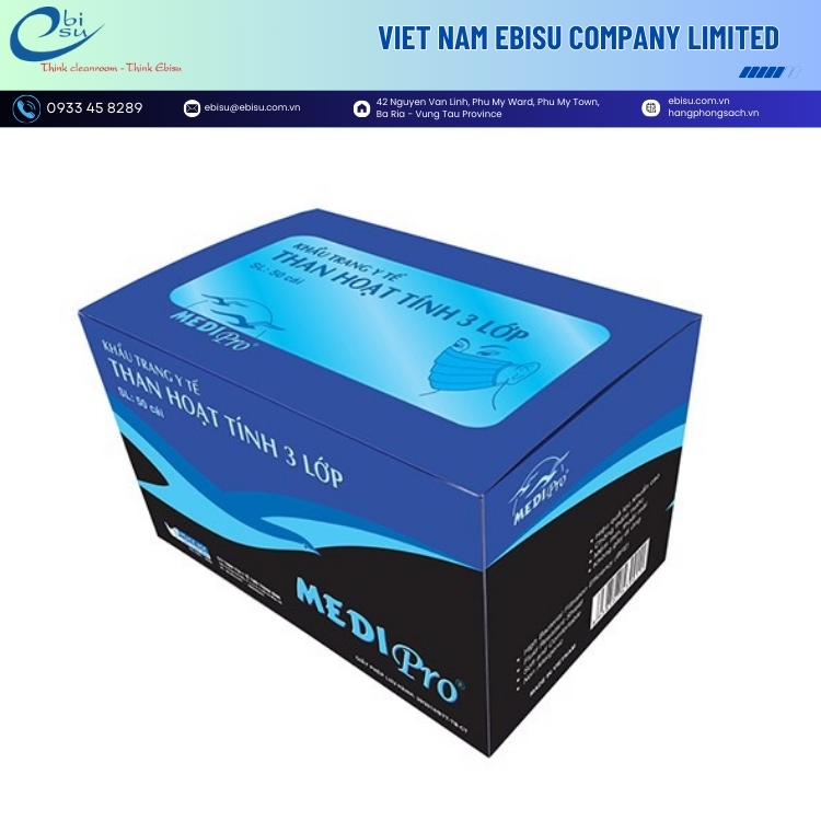 Khẩu Trang Y Tế Than Hoạt Tính Medipro - Ảnh 3