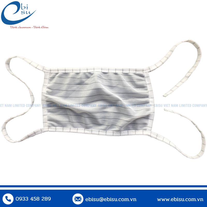 Khẩu Trang Vải Phòng Sạch Buộc Qua Đầu
