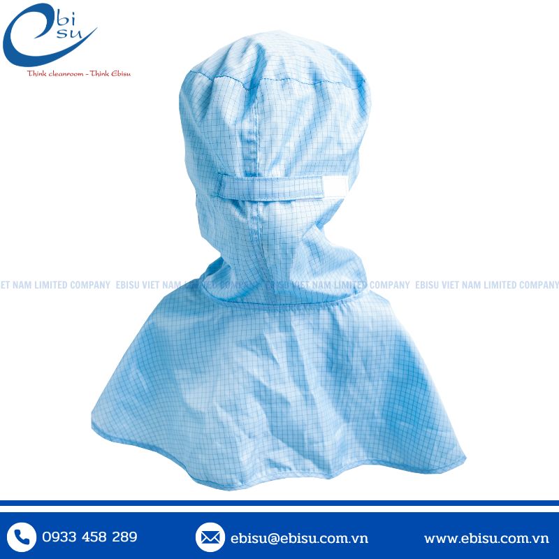 Nón Trùm Phòng Sạch Chống Tĩnh Điện - Ảnh 3