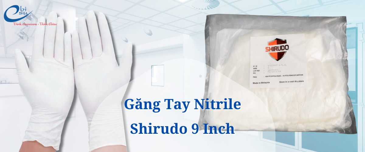 Găng Tay Nitrile Shirudo 9 Inch