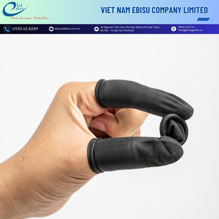 Bao Ngón Tay Cao Su Có Đai Chống Tĩnh Điện