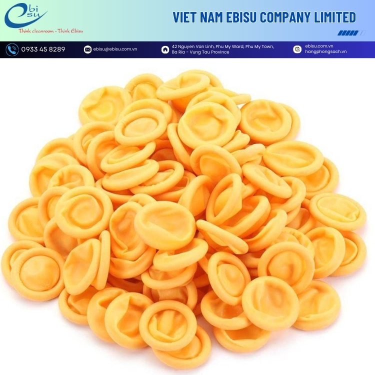 Bao Ngón Tay Cao Su Có Đai Màu Vàng