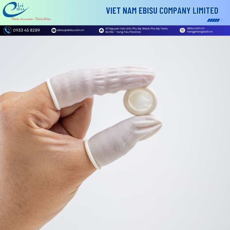 Bao Ngón Tay Cao Su Dạng Cuộn Chống Tĩnh Điện Có Đai