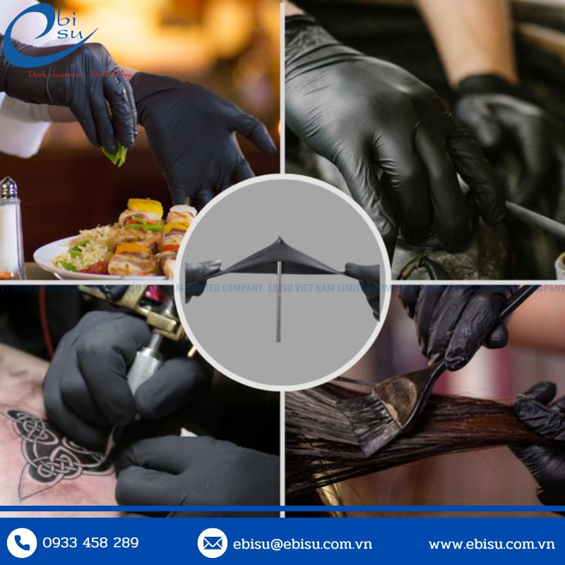 Găng Tay Y Tế Nitrile Công Nghiệp SSGlove 4.5g