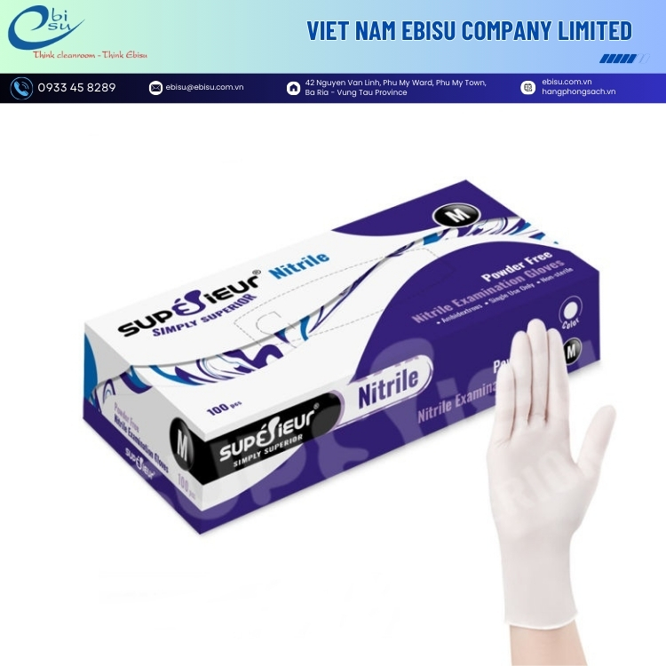 Găng Tay Y Tế Nitrile Không Bột Superieur