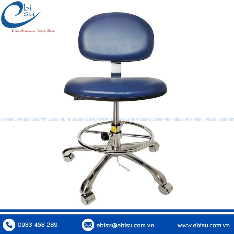 Ghế Xoay Chống Tĩnh Điện Có Vòng Để Chân - Ảnh 3