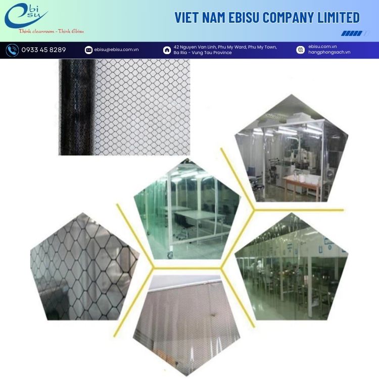 Màng Nhựa PVC Mắt Cáo Chống Tĩnh Điện - Ảnh 3