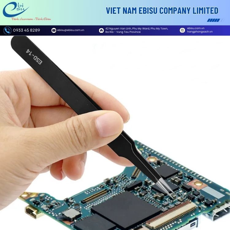 Nhíp Gắp Linh Kiện Vetus Chống Tĩnh Điện - Ảnh 3