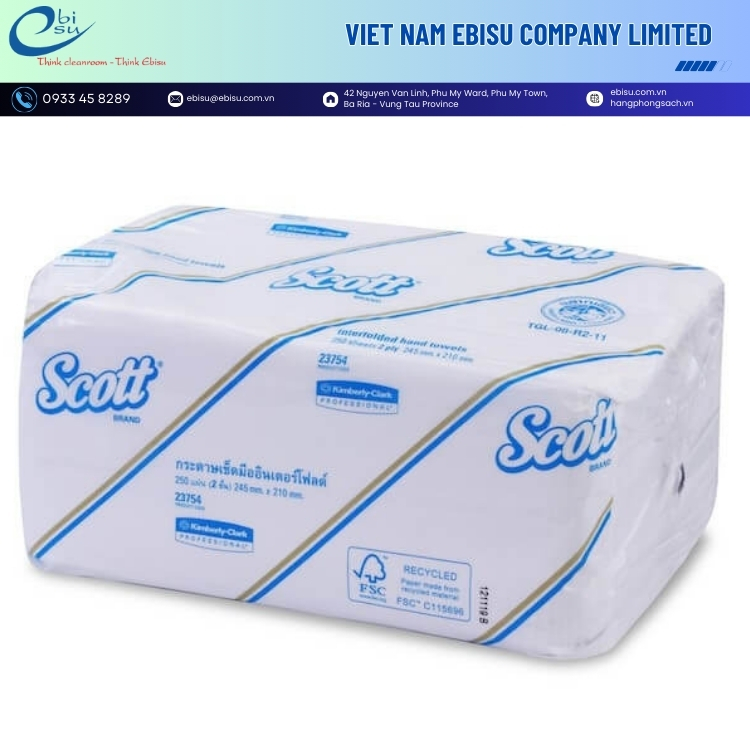 Giấy Lau Scott Interfold