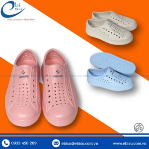 Giày Lười Đục Lỗ Phòng Sạch Siêu Nhẹ