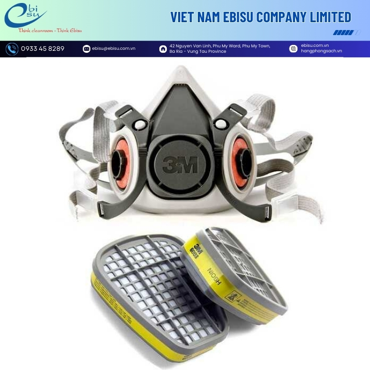 Mặt Nạ Phòng Độc 3M 6100-6200 - Ảnh 2
