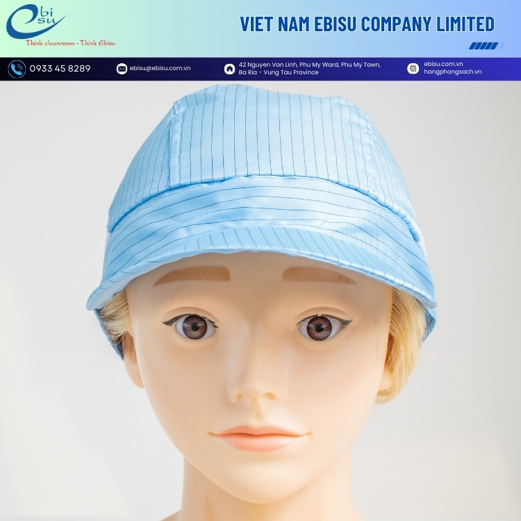 May Mũ Lưỡi Trai Phòng Sạch Phối Lưới