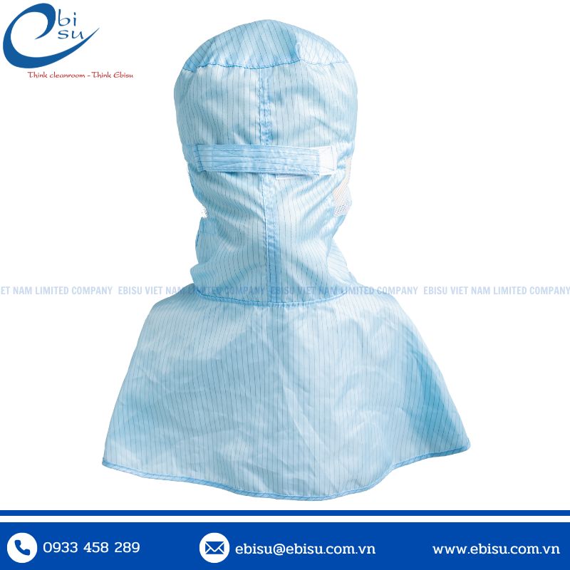 May Mũ Trùm Đầu Phòng Sạch Chống Tĩnh Điện