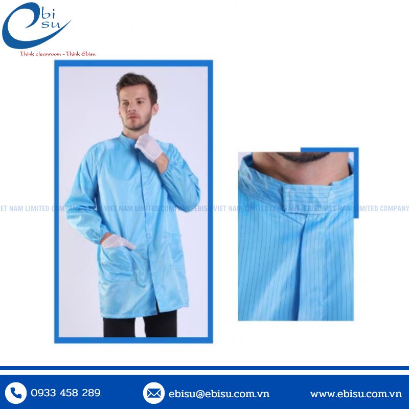 Áo Khoác Phòng Sạch Chống Tĩnh Điện
