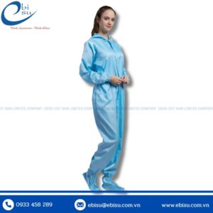 Áo Liền Quần Liền Nón Phòng Sạch ESD