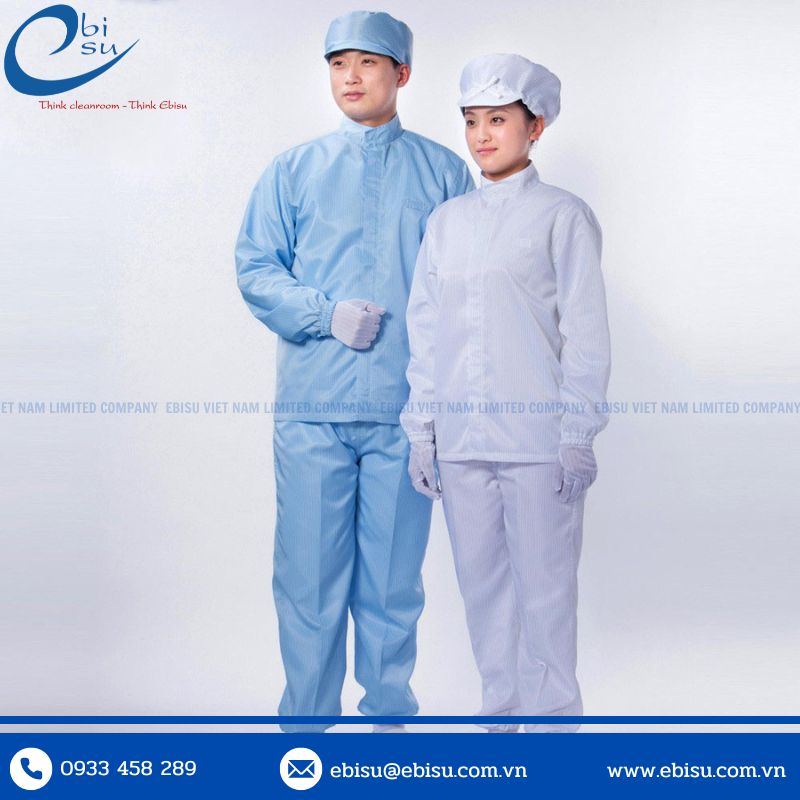 May Quần Áo Phòng Sạch Bộ Rời Chống Tĩnh Điện
