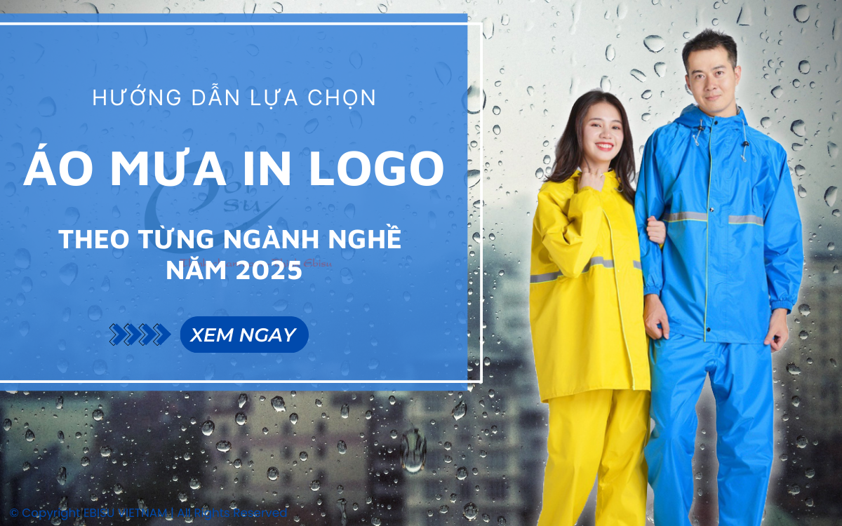 áo mưa in logo công ty
