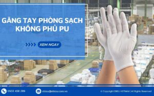 găng tay bảo hộ phòng sạch không phủ PU
