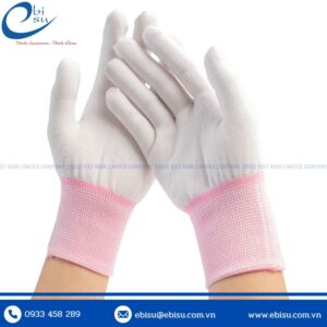 găng tay phòng sạch sợi polyester loại không phủ PU