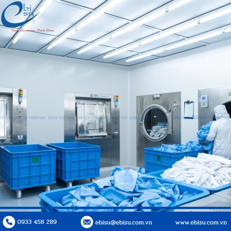 Xưởng May Quần Áo Phòng Sạch Chống Tĩnh Điện