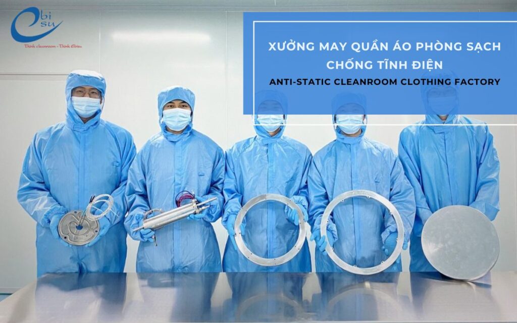 Xưởng May Quần Áo Phòng Sạch Chống Tĩnh Điện Bình Dương