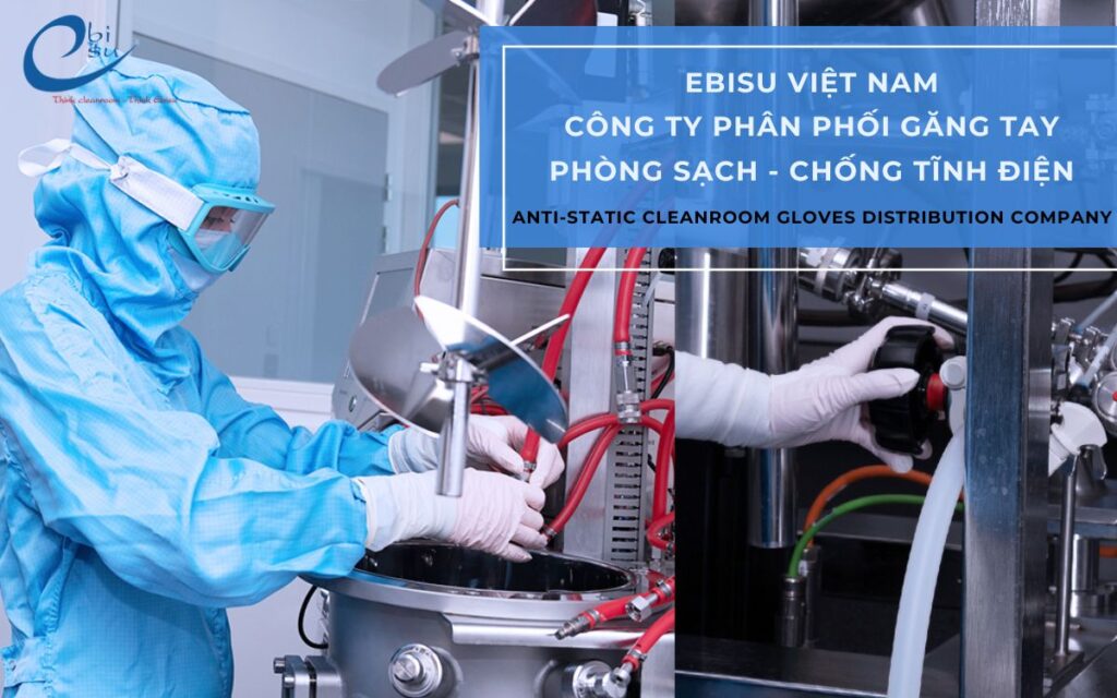 găng tay phòng sạch cho nhà máy sản xuất điện tử