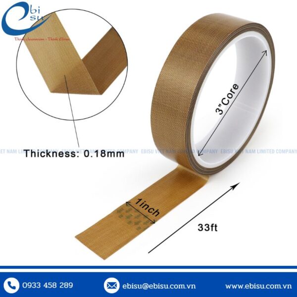 Băng Dính Vải Chịu Nhiệt Cao Teflon - Hình ảnh 4
