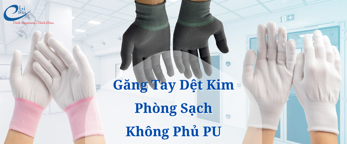 Găng tay trắng không phủ PU
