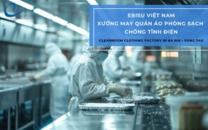 xưởng may quần áo phòng sạch chống tĩnh điện Bà Rịa Vũng Tàu
