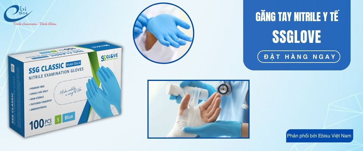 Găng Tay Y Tế Nitrile SSGlove 3.5g