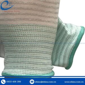 Găng Tay Chống Tĩnh Điện Sọc Kẻ Phủ PU Ngón