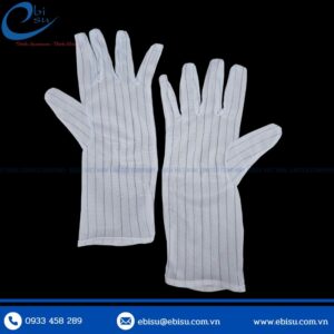 Găng Tay Polyester Sọc Carbon Dài 12 inch