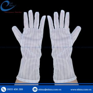 Găng Tay Polyester Sọc Carbon Dài 12 inch