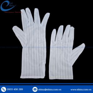 Găng Tay Polyester Sọc Carbon Dài 12 inch